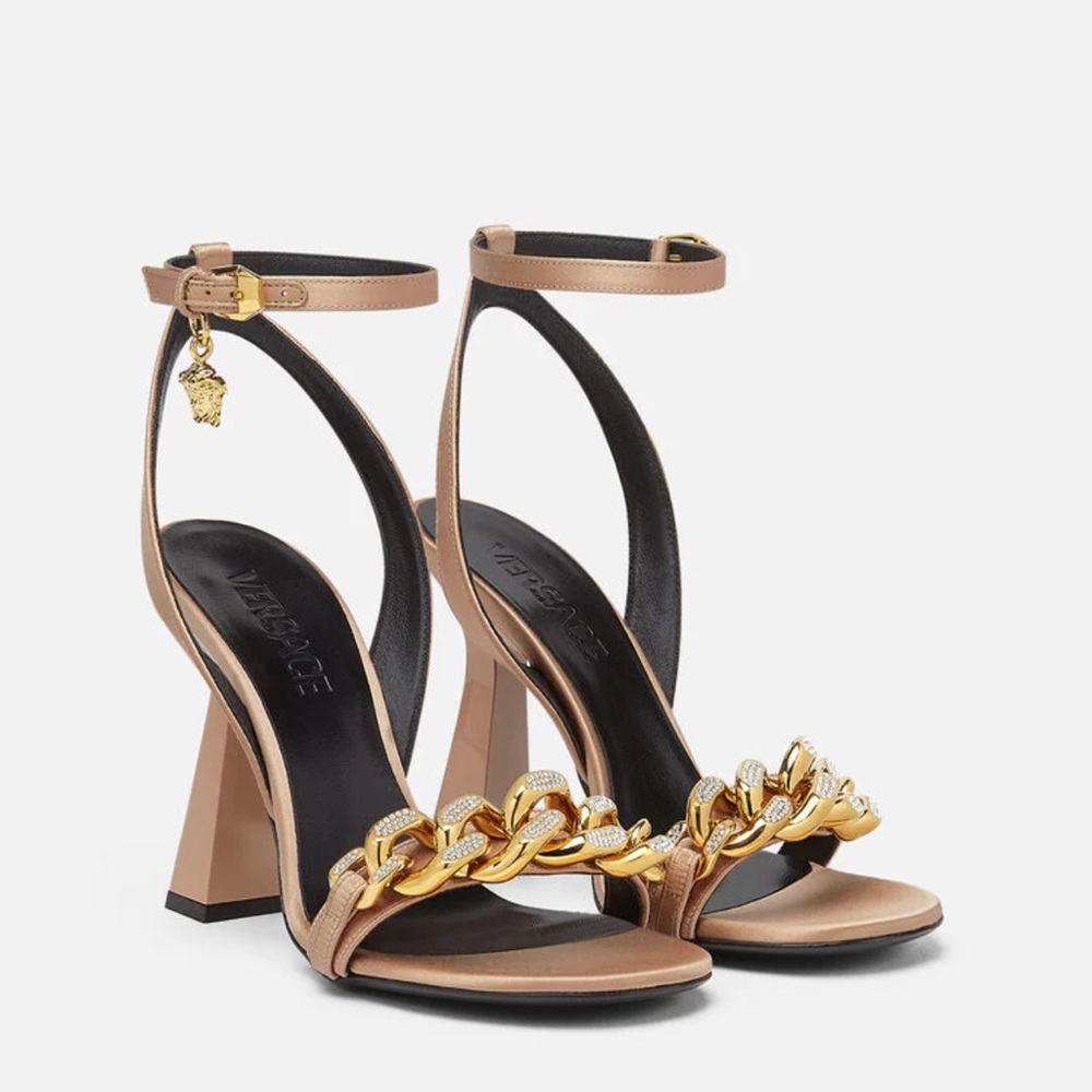 Versace Medusa Chain High Heels Sandal. Brand new in box !